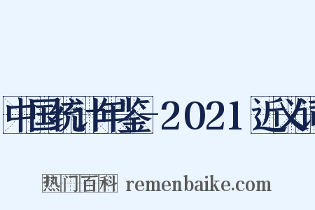 中国统计年鉴-2021近义词是什么意思的图片